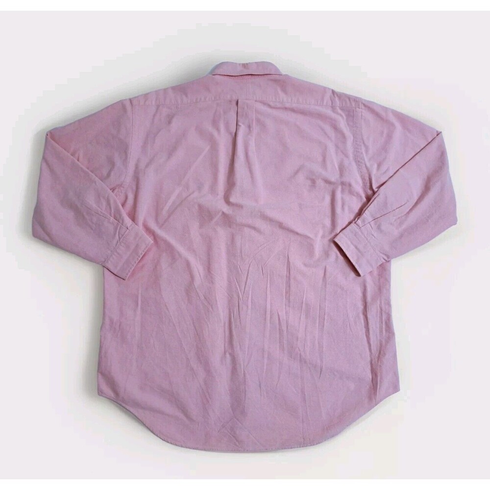 Ralph Lauren Yarmouth Shirt Men 16 1/2-33 Oxford Long Sleeve Button Pink Vintage - Picture 4 of 7